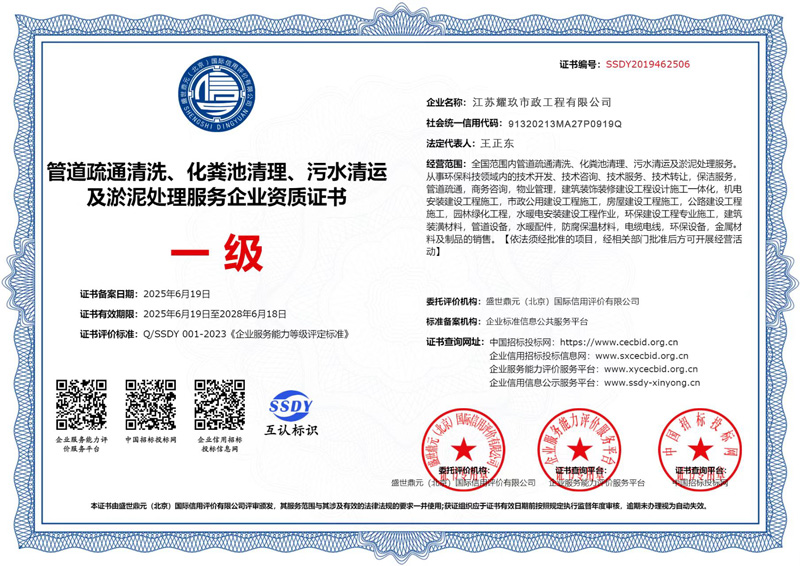 六合区企业资质证书